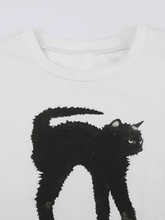 Trendy Black Cat Baby Tee